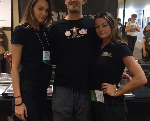 ARC- ARM with 'Cows conspiracy' documentry filmaker, Kip Anderson.