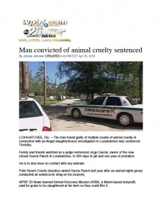 animals cruelty case victory